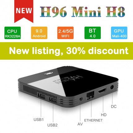 Медиплееры на Андроид, SMART TV BOX H96 Mini H8 2G/16Gb