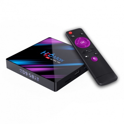 Медиплееры на Андроид, Смарт ТВ приставка H96 Max 4G/64Gb (Android TV Box)