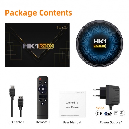Медиплееры на Андроид, Смарт ТВ приставка HK1 RBOX W2 2Gb/16Gb (Android TV Box)